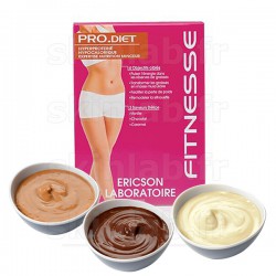 Hyperprotéiné 3 Saveurs PRO.Diet FITNESSE E2387 Ericson Laboratoire - boîte de 6 sachets de 25 g