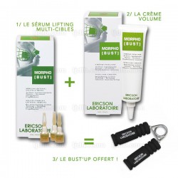 PACK PROMO BUSTUP Sérum Lifting E603 & Crème Volume Seins E604 MORPHO-BUST Ericson Laboratoire - BustUp offert !