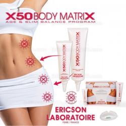X50 Body Matrix Technic Box E1029 Ericson Laboratoire comprenant E1030 Contour Crème E1031 Concentrate E545 Lipo Sculptor - Box 